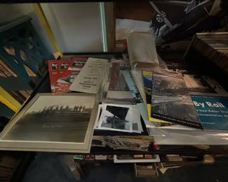 Antique train / locomotive literature and pictures 