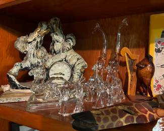 Beautiful elephant, crystal giraffes, camels