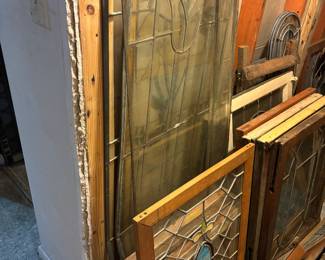 More leaded glass and stained glass windows
