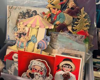 Antique holiday cards
