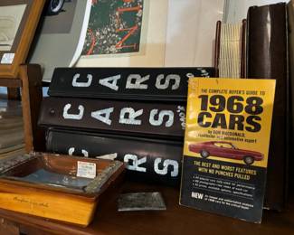 Antique automotive related literature 