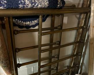 Antique brass bed
