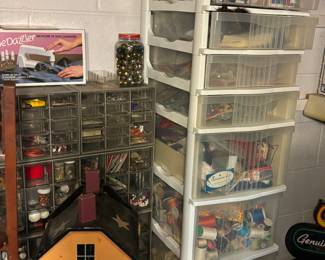 Crafting supplies, cute doll house storage box, sewing supplies