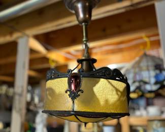 Art deco antique light fixture