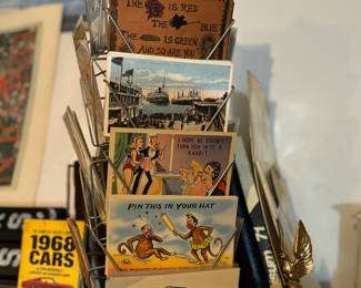 Antique automotive, funny, post cards