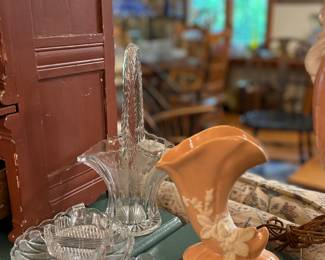 Weller pottery, vases, dishes