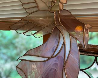 Stained glass angel