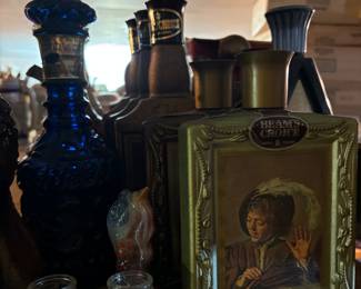Vintage liquor bottles