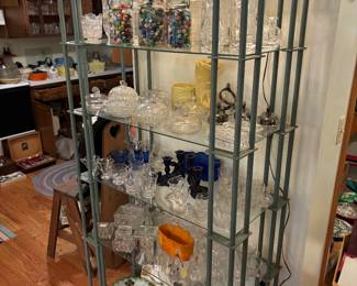 Elegant 6 tier glass shelf
