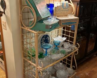 Very nice three tier bamboo style shelf