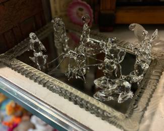 Vintage crystal animals, spider