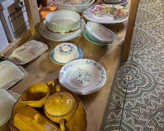 Mid century dishware