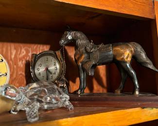 Vintage horse clock