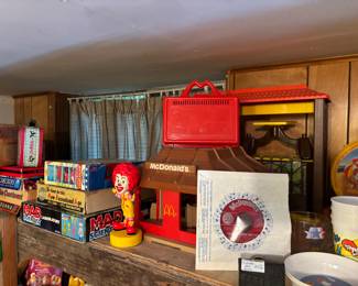Vintage McDonalds items, games
