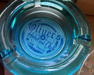 Vintage Olivers hotel and club Lake Tahoe ashtray 