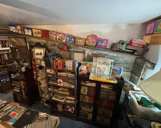 Antique 1930's Chicken coup wall, behind the shelving