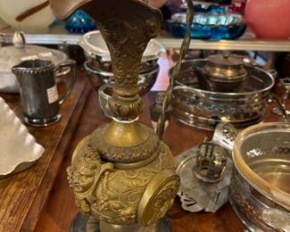 Antique bronze pitcher