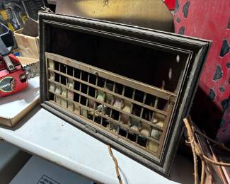 Vintage 1930's light up advertising sign (all the letters and numbers at bottom inside)