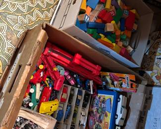 Vintage toys, cars, trucks