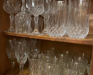 Crystal glasses, stemware