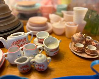 Miniature vintage tea sets
