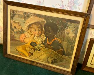 Antique artwork "Question of colour"