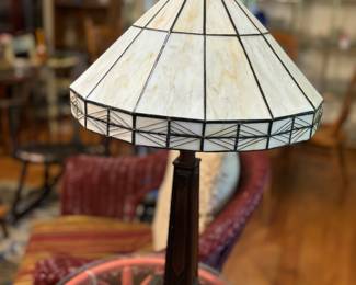 Vintage stained glass lamp
