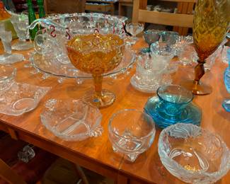Mid century glassware