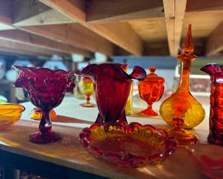 Viking glass, Blenko, mid century glass