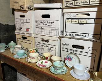 Tea cups, Franciscan dishes