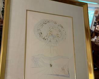 Salvador Dali artwork, numbered and signed