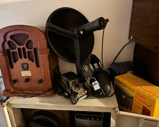 Radios, spy equipment