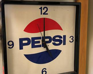Vintage pepsi clock