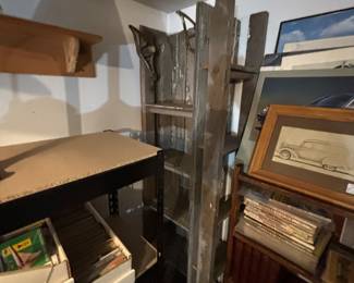 Antique chicken coup ladder 