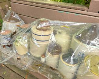 Crocks, jugs, stoneware