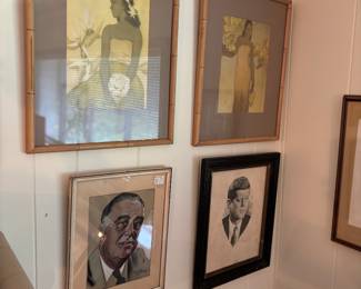 Roosevelt, Kennedy, vintage portraits 