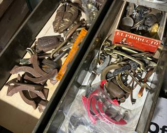 Bakelite and antique drawer pulls