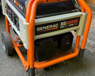 Generac xg8000e 8000 / 10,000 watt generator with less than 1 hour run time!!!