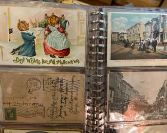 Vintage halloween post cards