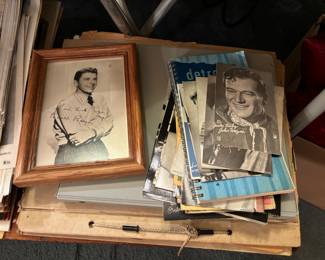 Stacks of famous signed photos