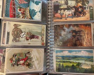Antique Christmas post cards