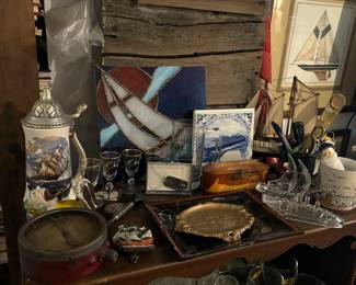 Antique ship boat related items