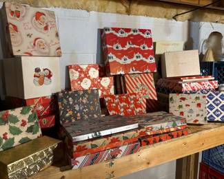 Antique Christmas boxes