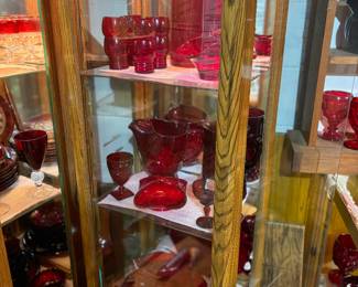 Ruby red glassware 