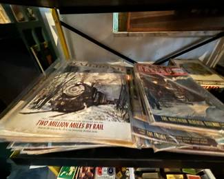 Antique train / locomotive literature