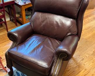 Very comfortable elegant leather recliner