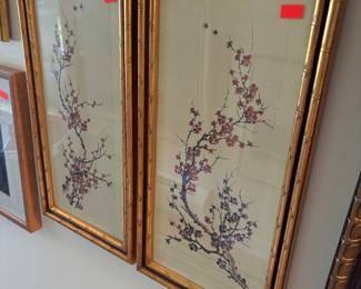 Oriental artwork, trees