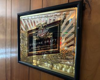 Vintage miller beer sign