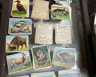 Dozens of tobacco cards