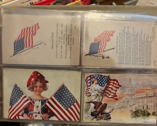 Antique patriotic post cards